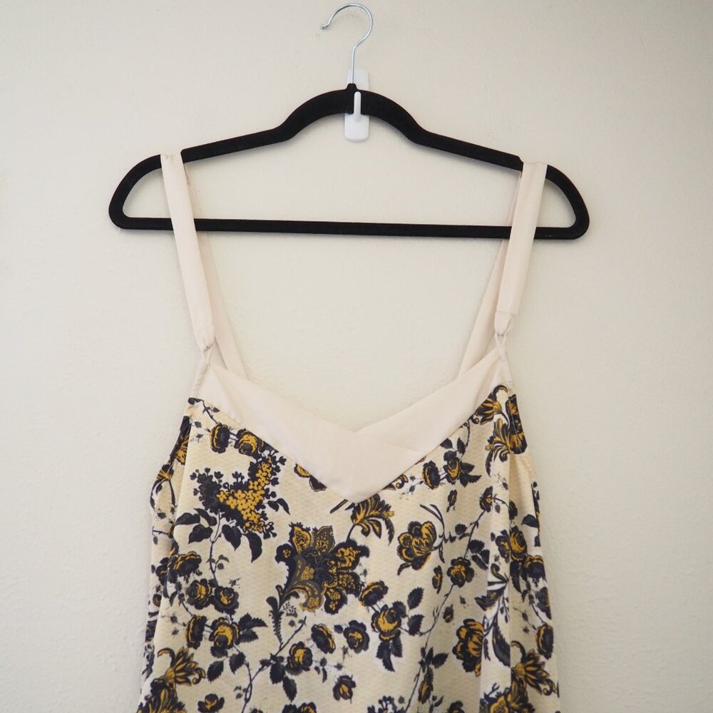 Free People Floral Camisole in Cream and Yellow - Picture 5 of 7